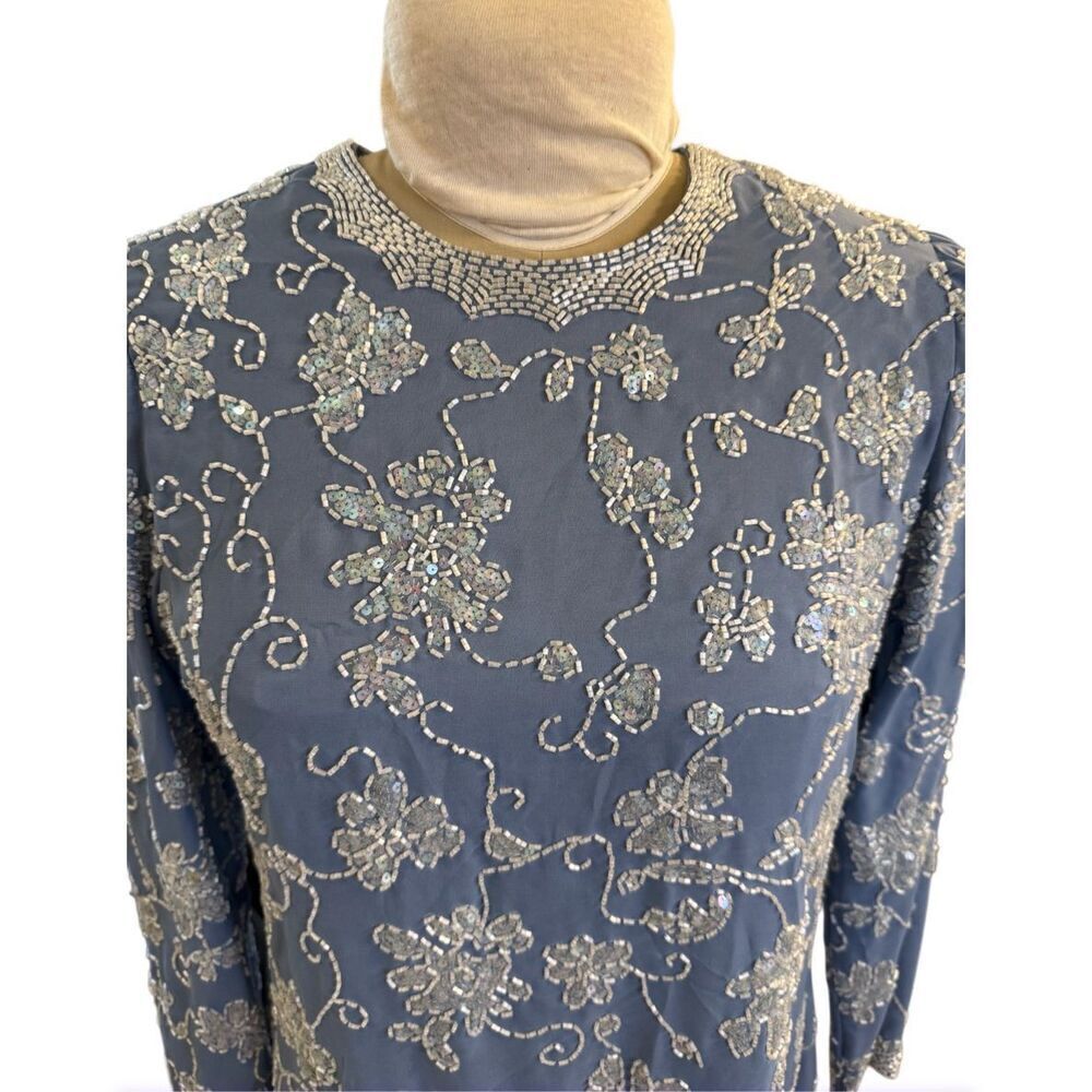 Jack Bryan Vintage Beaded Tunic Occasion Event Sz. 12 - Picture 3 of 8